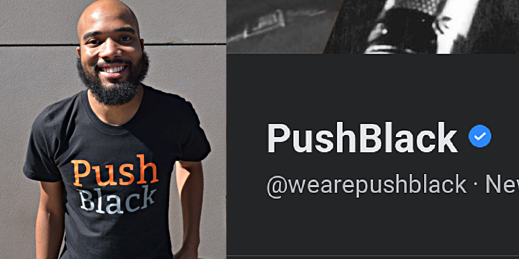 A screenshot still of PushBlack